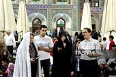 حال و هوای حرم مطهر رضوی در شب ولادت نبی اکرم صلی‌الله‌علیه‌وآله و امام صادق علیه‌السلام