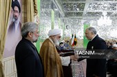 آیین اعطای احکام خدمه حرم مطهر رضوی