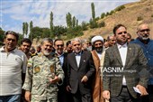 بازدید وزیر میراث‌فرهنگی از روستای گردشگری گازرخان الموت قزوین