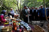 بازدید وزیر میراث‌فرهنگی از روستای گردشگری گازرخان الموت قزوین