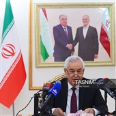 نشست خبری سفیر تاجیکستان در ایران