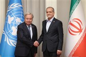 بزشکیان خلال لقاء غوتیریش: على الأمم المتحدة أن تضطلع بدور أکثر فاعلیة فی التطورات الدولیة
