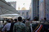 تشرف فرمانده نیروی پدافند هوایی ارتش به حرم مطهر رضوی