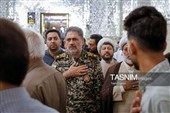 تشرف فرمانده نیروی پدافند هوایی ارتش به حرم مطهر رضوی