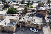 آثارحمله موشکی آمریکا به مراسم عروسی در سیریک
