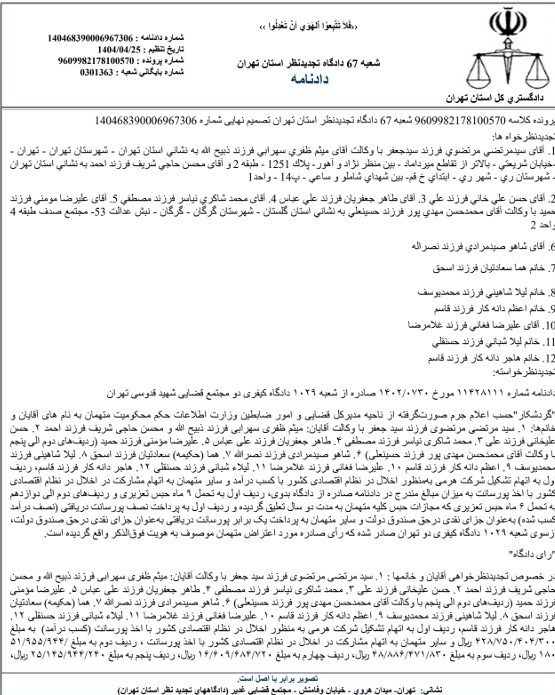 میراث فرهنگی , قوه قضائیه , 