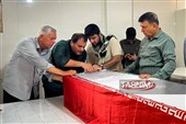 تشییع پیکر مطهر 3 شهید مدافع تنگه هرمز در پارسیان
