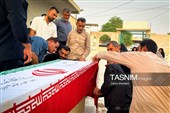 تشییع پیکر مطهر 3 شهید مدافع تنگه هرمز در پارسیان
