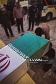 تشییع پیکر مطهر 3 شهید مدافع تنگه هرمز در پارسیان