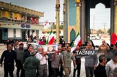 تشییع پیکر مطهر 3 شهید مدافع تنگه هرمز در پارسیان