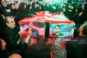 آیین وداع با شهدای هوافضا در کرمانشاه