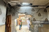 آثار جنایت آمریکایی بر پیکره منازل مسکونی شهر بندری کوهستک