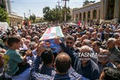 تشییع پیکر شهدای هوافضا در کرمانشاه