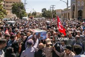 تشییع پیکر شهدای هوافضا در کرمانشاه
