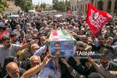 تشییع پیکر شهدای هوافضا در کرمانشاه