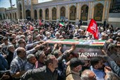 تشییع پیکر شهدای هوافضا در کرمانشاه