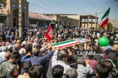 تشییع پیکر شهدای هوافضا در کرمانشاه