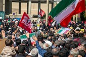 تشییع پیکر شهدای هوافضا در کرمانشاه