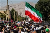 تشییع پیکر شهدای هوافضا در کرمانشاه