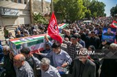تشییع پیکر شهدای هوافضا در کرمانشاه