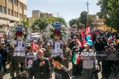 تشییع پیکر شهدای هوافضا در کرمانشاه