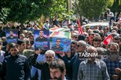 تشییع پیکر شهدای هوافضا در کرمانشاه