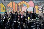 آیین استقبال از ورود کاروان نمادین حضرت معصومه (س) به قم