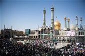 آیین استقبال از ورود کاروان نمادین حضرت معصومه (س) به قم