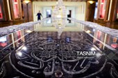 افتتاح نمایشگاه قطعه‌ای از پرده کعبه