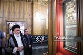 افتتاح نمایشگاه قطعه‌ای از پرده کعبه
