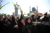 استقبال باشکوه مردم قم از کاروان نمادین حضرت معصومه(س)