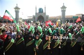 استقبال باشکوه مردم قم از کاروان نمادین حضرت معصومه(س)