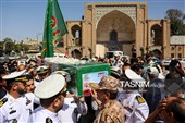 تشییع پیکر خلبان شهید حسین مهدویان - قزوین