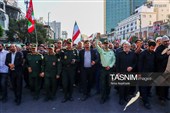 تشییع پرچمداران سنگر خیابان در مشهد