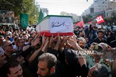 تشییع پیکر 2 شهید حادثه بلوار وکیل‌آباد مشهد در حرم مطهر رضوی