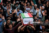 تشییع پیکر 2 شهید حادثه بلوار وکیل‌آباد مشهد در حرم مطهر رضوی