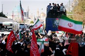 تشییع پیکر 2 شهید حادثه بلوار وکیل‌آباد مشهد در حرم مطهر رضوی