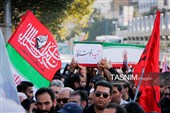 تشییع پیکر 2 شهید حادثه بلوار وکیل‌آباد مشهد در حرم مطهر رضوی