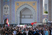 تشییع پیکر 2 شهید حادثه بلوار وکیل‌آباد مشهد در حرم مطهر رضوی