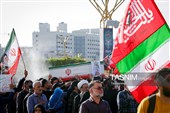 تشییع پیکر 2 شهید حادثه بلوار وکیل‌آباد مشهد در حرم مطهر رضوی