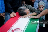 تشییع پیکر 2 شهید حادثه بلوار وکیل‌آباد مشهد در حرم مطهر رضوی