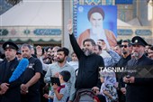 تشییع پیکر 2 شهید حادثه بلوار وکیل‌آباد مشهد در حرم مطهر رضوی