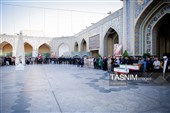 تشییع پیکر 2 شهید حادثه بلوار وکیل‌آباد مشهد در حرم مطهر رضوی