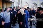 تشییع پیکر 2 شهید حادثه بلوار وکیل‌آباد مشهد در حرم مطهر رضوی
