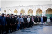 تشییع پیکر 2 شهید حادثه بلوار وکیل‌آباد مشهد در حرم مطهر رضوی