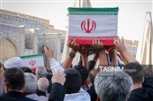 تشییع پیکر 2 شهید حادثه بلوار وکیل‌آباد مشهد در حرم مطهر رضوی