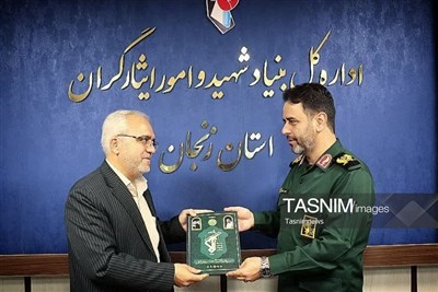 دیدار فرمانده سپاه زنجان با سرپرست بنیاد شهید + تصاویر