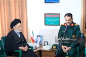 دیدار فرمانده سپاه انصارالرضا(ع) خراسان جنوبی با آیت الله عبادی