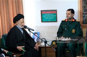 دیدار فرمانده سپاه انصارالرضا(ع) خراسان جنوبی با آیت الله عبادی