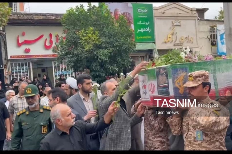 تشییع پیکر شهید امنیت « کیوان رامرودی» در کلاله